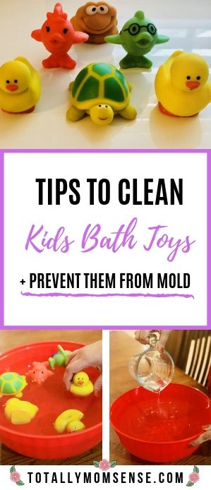 Clean bath toys