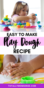 EASY NO COOK PLAYDOUGH RECIPE | Totally MOM-Sense