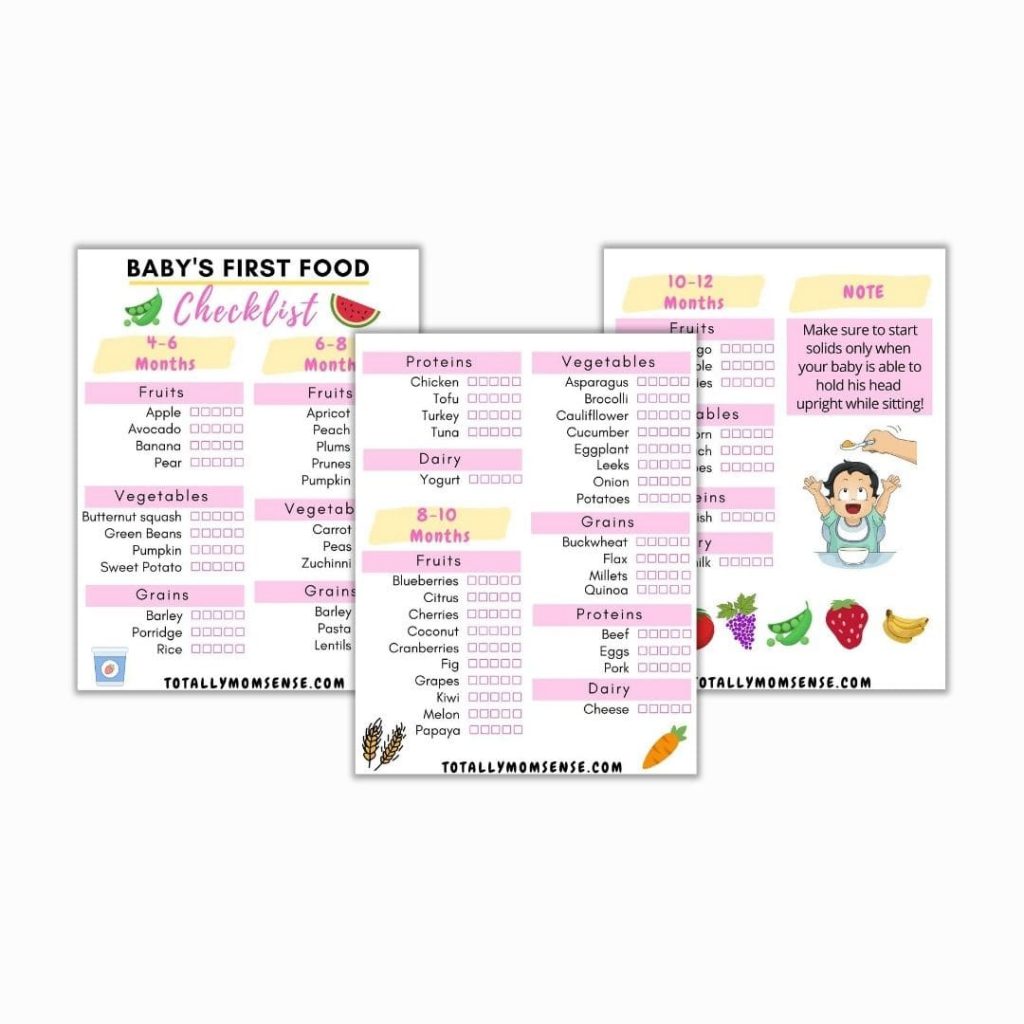 Babys First 100 Foods The Ultimate Weaning Checklist