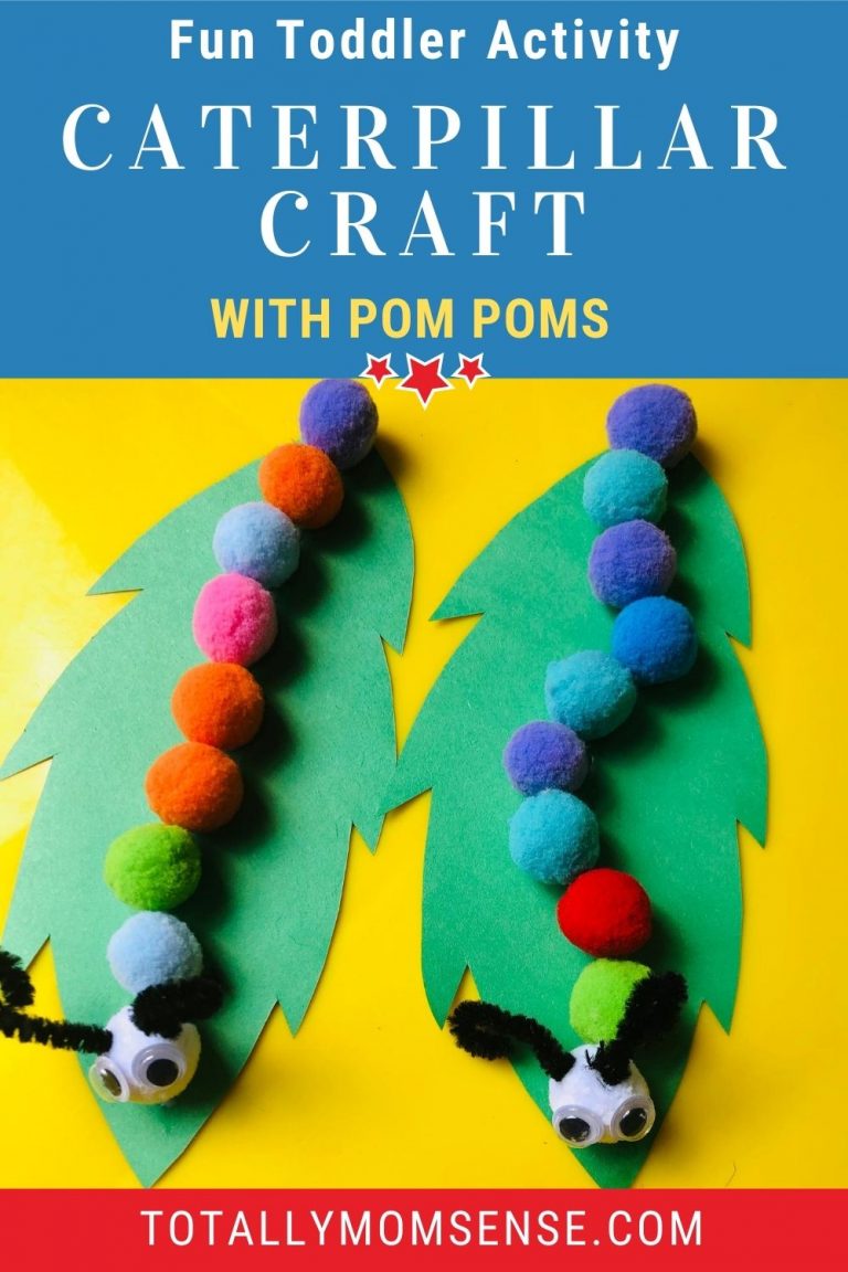 CATERPILLAR CRAFT WITH POM POMS | Totally MOM-Sense