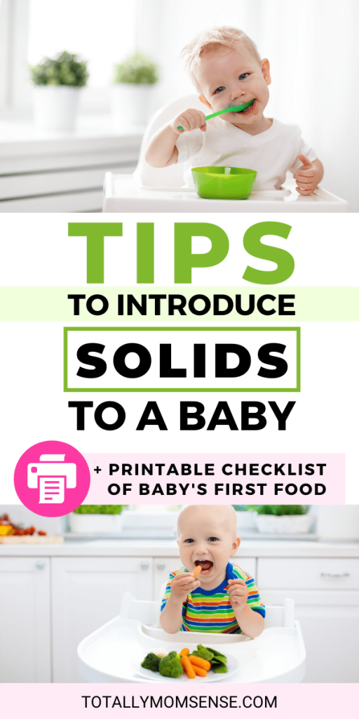 6 to 12 months — your baby's first foods