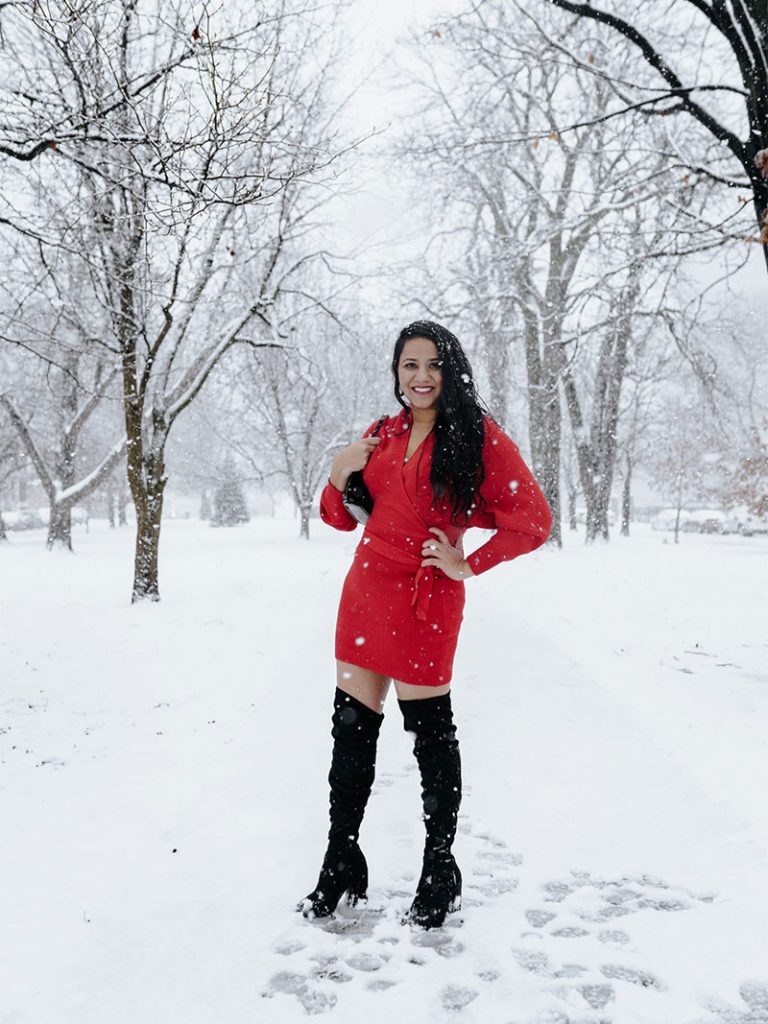 Red Sweater Dress