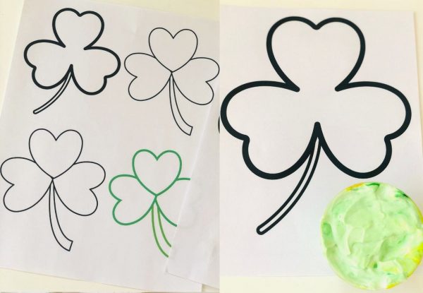 printable shamrock coloring pages