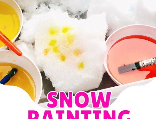 SNOW PAINTING (EASY WINTER ACTIVITY FOR KIDS)