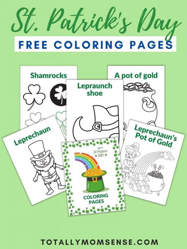 ST. PATRICK’S DAY COLORING PAGES {FREE PRINTABLE} | Totally MOM-Sense